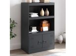 Vidaxl Credenza Antracite 67X39X107 Cm Acciaio