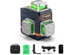 Dispositivo Di Livellamento Laser Cigman CM701, Autolivellante A 360°, Dispositivo Di Livellamento 3D, Portata 30M, Telecomando, Doppio Supporto