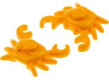 2X Lego Animale Granchio Luce Arancione Granchio Acqua Spiaggia 7346 4247073 31577 33121