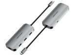 Vention 5-In-1 Da USB-C A Hdmi / Usb 3.0 X 3 /Pd Docking Station 0,15M Grigio Alluminio