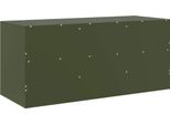 Mobile Tv Verde Oliva 99X39X44 Cm In Acciaio