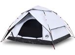 Vidaxl Tenda Da Campeggio A Cupola 5 Persone Bianca Oscurata A Sgancio Rapido