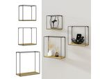 Vicco Libreria Da Parete Hilde, Set Di 3, Quercia Dorata