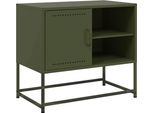 Mobile Tv Verde Oliva 68X39X60,5 Cm Acciaio