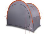 Vidaxl Tenda Laterale Grigio E Arancione Impermeabile