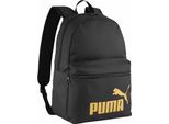 Puma Zaino Phase Backpack 22L Puma Black - Gold - No. 1 Logo Nero