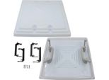 Mpk Cofano Di Ricambio Per Il Tetto, Sportello Per Il Tetto, Finestra Per Il Tetto 40 X 40 Cm Modello 42 / 420 Caravan Caravan Camper Grigio