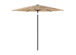 Vidaxl Ombrellone Con Palo In Acciaio Marrone 268X268X226 Cm