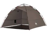 Vidaxl Tenda Da Pesca 4 Persone Marrone Sgancio Rapido