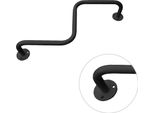 Barra Per Trazioni Da Soffitto Curva Nera, Stabile 100 Kg