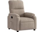 Vidaxl Poltrona Relax In Tessuto Microfibra Taupe