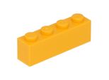 Lego® 10 Pezzi 3010 Mattoncini 1X4 Parte Basic 10 Arancione Chiaro