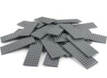 Lego® 6X16 Tavole Grigio Scuro - 3027 Nuovo! Quantità 10X