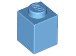 Lego® 1 Pezzo 3005 Mattoncini 1X1 Parte Basic 1 Media Blu