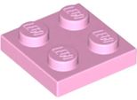 Piastre Lego® 2X2 3022 - 1 Pezzo Rosa Chiaro