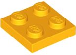 Piastre Lego® 2X2 3022 - 1 Pezzo Arancione Chiaro