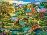 Castorland Puzzle Casa Idilliaca Con Cavalli 2000 Pezzi