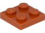 Piastre Lego® 2X2 3022 - 1 Pezzo Arancione Scuro
