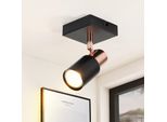 Zmh Faretto Da Soffitto 1 Fiamma Led GU10 Nero 355°Rotante Faretto Da Parete Faretto Da Soffitto Moderno Corridoio Per Soggiorno Camera Da Letto Cucina (Senza Lampadina)