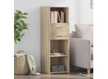 Vidaxl Credenza Sonoma-Quercia 40X42,5X124 Cm Materiale In Legno