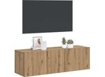 Vidaxl Parete Tv Artisan Rovere 100X30X30 Cm Materiale A Base Di Legno