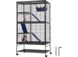 Vevor 64,6" Gabbia In Metallo Per Furetti, Grande Gabbia Critter Nation A 4 Livelli, Gabbia Per Piccoli Animali Con Rampe E Vassoio, Facile Da Montare Per Ratti, Criceti E Porcellini D'india,"
