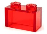 Mattoncini Lego® 1X2 3065 - 1 Pezzo Rosso Trasparente