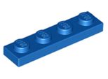Piastra Lego® 1X4 3710 - 1 Pezzo Blu