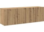 Vidaxl Mobili Tv A Parete 2 Pz. Rovere Artigianale 60X30X41 Cm
