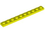 Piastre Lego® 1X10 4477 - 10 Pezzi Giallo Neon