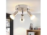 Zmh Faretto Da Soffitto Led Lampada Da Cucina GU10 Rotonda 3 Fiamme Lampada Da Camera Da Letto Lampada Da Corridoio 350° Punti Luce Da Soffitto Per Corridoio Camera Da Letto Senza Lampadine