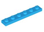 Piastra Lego® 1X6 3666 - 1 Pezzo Blu Scuro