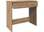 Vidaxl Scrivania Artisan In Rovere 80X40X75 Cm Materiale A Base Di Legno