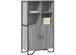 Maison Exclusive - Credenza Grigio Sonoma 79,5X35,5X137,5 Cm In Truciolato