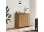 Vidaxl Credenza Artisan In Rovere 70X41X75 Cm Materiale A Base Di Legno
