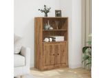 Vidaxl Credenza Artisan-Oak 60X35,5X103,5 Cm Materiale A Base Di Legno