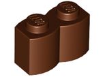 1X2 Pallisade - 1 Pezzo Rosso-Marrone