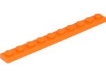 Piastre Lego® 1X10 4477 - 100 Pezzi Arancione