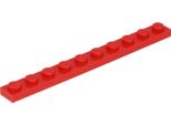 Piastre Lego® 1X10 4477 - 50 Pezzi Rosso