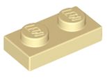 Lego® 100X 1X2 Piatti 3023 - Piatto Beige - Tan