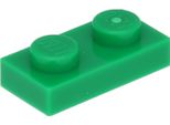 Lego® 50X 1X2 Piastre 3023 - Piastra Verde - Verde