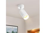 Zmh Plafoniera Led 1 Fiamma Bianca Spot Per Plafoniera GU10 Faretto Orientabile Da Parete In Metallo Per Corridoio Soggiorno Cucina Camera Da Letto, Senza Lampadine