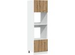 Vidaxl Armadio Per Microonde Lyon Artisan Oak 60X57X207 Cm Materiale A Base Di Legno