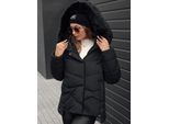 Giacca Invernale Donna Fixmix Trapuntata Con Cappuccio Nero M