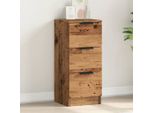 Maison Exclusive - Credenza Effetto Legno Antico 30X30X70 Cm Materiale Ligneo