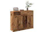 Vidaxl Credenza Effetto Legno Vecchio 91X28X75 Cm Materiale A Base Di Legno