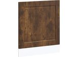 Vidaxl Coperchio Per Lavastoviglie Porto Smoked Oak 60X1,5X67 Cm