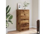 Vidaxl Credenza Con 6 Cassetti, Effetto Legno Antico 50X34X96 Cm