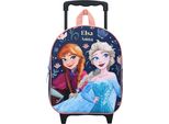 Lo Zaino Vadobag 3D Frozen Ii Great Escapes Può Anche Essere Tirato Come Un Trolley Blu Taglia Unica