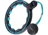 Hhm17 Hula Hop Nero/Turchese Con Magneti E Peso + Contatore Hms
